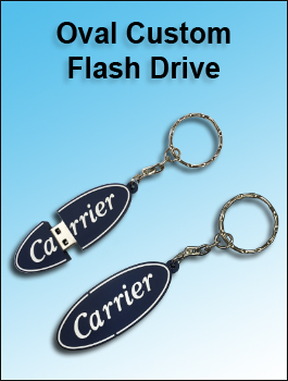 Oval Custom Flash Drive